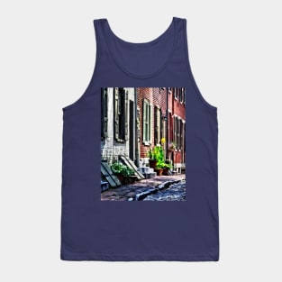 Philadelphia PA - Street With Flower Pots Tank Top